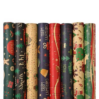 China Wholesale Custom Christmas Gift Wrapping Paper High Quality Luxury Brown Sheet Antirust for sale