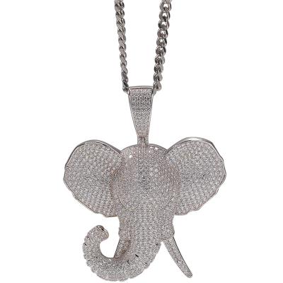 China 2022 New Fashion Jewelry Durable Elephant Pattern Pendant Necklace for sale