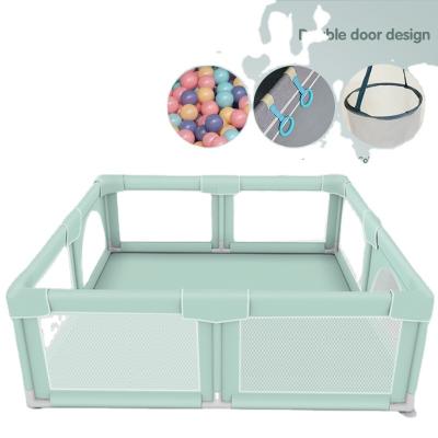 China Baby Protection Products Large Folding Playyard Play Pens For Babies Toddlers Adjustable Playpen Crawling Guardrail for sale