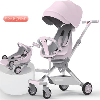 China Carry Baby High Landscape Newborn Baby Stroller Custom Retractable Handle for sale