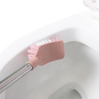 China Wholesale Convenient Durable Silicone Magic Toilet Brush And Holder For WC On The Wall PET Toilet Cleaning Brush for sale