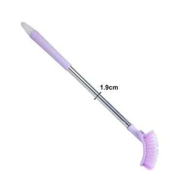 China Hot Selling Convenient Durable Holding Long Handle Bathroom Cleaning Plastic Material PP Toilet Cleaning Brush Cleaner Brush for sale