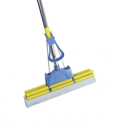 China Factory Price Sustainable Telescopic Rod Rolling and Self Compression Floor Cleaning Magic Sponge 27cm 38cm PVA Broom for sale