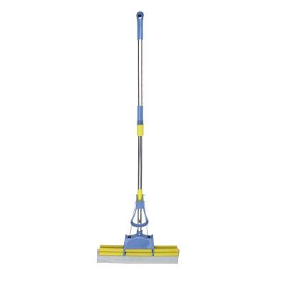 China Sustainable Household PVA Broom Magic Absorbing Sponge With Telescopic Handle Cleaning PVA Sponge Mop for sale