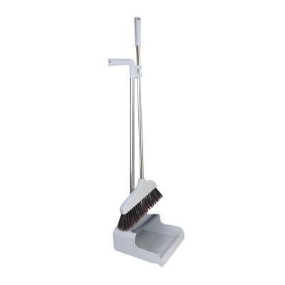 China Direct good quality cheap dustpan and broom to factory sales SAIWEN set long handle broom set for sale