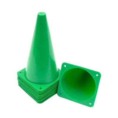 China Pack of 10 PVC Agility Fitness Marker Cones Equipment Football Soccer Cones For Training for sale