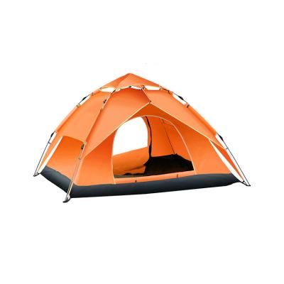 China Diagonal tying type fully automatic pop up outdoor double layer large family camping tents for sale for sale