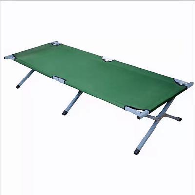 China Factory Wholesale Outdoor Camping Folding Oxford Cloth Portable Camping Cot With Aluminum Alloy Bracket for sale