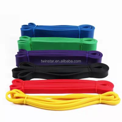 China Latex Customized Logo Latex Fitness Pull Up Aid Resistance Exercise Bands for sale