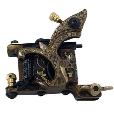 China Permanent Body Art Coil Tattoo Machine Gun Shader Liner 10 Wrap Coils Machine for sale