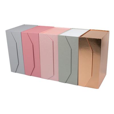 China Handmade Magnetic Gift Boxes Packaging Wholesale Paper Cardboard Customized Folding Gift Box Gift Box With Magnetic Closure Handle for sale