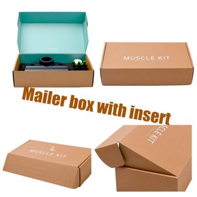 China Custom Materials Listing Box Printed Design Kit Bottle Cosmetic Packaging Recycled Mailing Mailer Box With Foam Sponge Insert Wholesale for sale