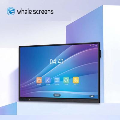 China Aluminum Profiles / Sheet Metal Whale Screens 98 Inch 4K Android System Panels Educational Interactive Panel Smart Panel Price for sale