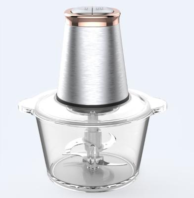 China Hot Sale Food Chopper Carrot Meat Grinder Stainless Steel Glass Bowl Electric Chopper 2l 3L 4L 5L 6L Household Food for sale