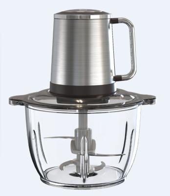 China Household Large Capacity 3L 6L Stainless Steel Glass Bowl Multifunctional Food Processor Chopper Chopper for sale