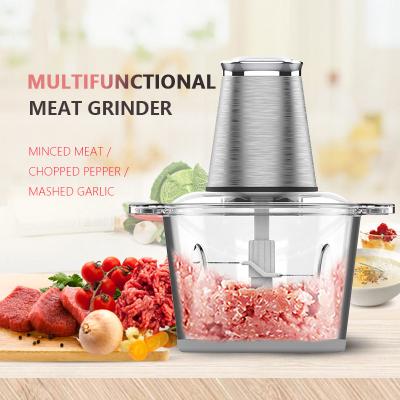 China Multifunctional Chopper Blender Machine Electric Meat Chopper Factory Price 2l/3l Household Meat Grinder for sale