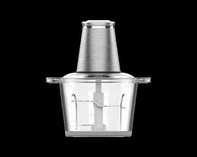 China Hot Selling Household Electric Food Chopper 3 Stainless Steel 2 Bowl With Glass Bowl And 304 Liter Gears for sale