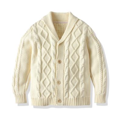 China Baby Boys Regular Cotton Knit Cardigan Clothes Toddler Button Hooded Sweater Outwear for sale