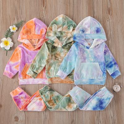 China Tie Dye Winter Casual Kids Clothes Girls Fashion Outfits Casual Clothes for sale