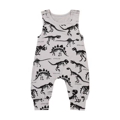 China Baby Boy Toddler Infant Dinosaur Romper Sleeveless Jumpsuit for sale