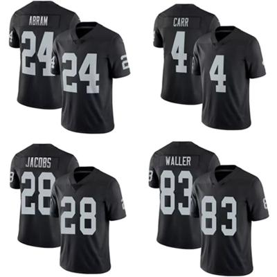 China Shirts & Wholesale Custom 83 Darren Waller Jersey Tops A Abram 4 Derek Carr American Sublimation NFl Football Singlet for sale