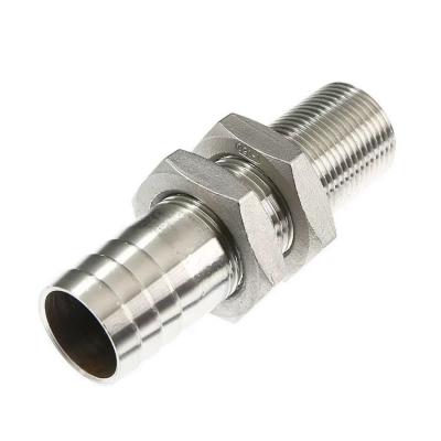 China Stainless Steel Pagoda Hex External Thread Pipe Fitting Pagoda Common Joint for sale