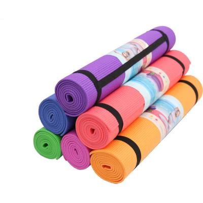 China W61cm Pvc Material Yoga Mat , Colorful 4MM 6MM 8MM Yoga Mat for sale