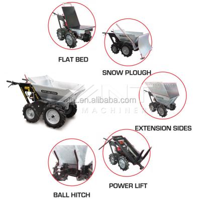 China Yellow plastic-spray or hot dip galvanizing modern BY250 construction equipments four wheeler power wheelbarrow for sale for sale