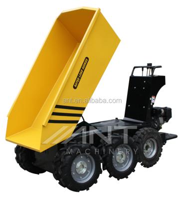 China Chinese high quality power wheelbarrow BY600-6 mini dumper with 6 wheels BY600-6 for sale