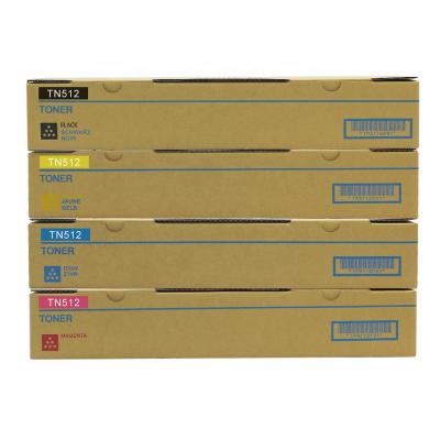 China Original factory price color toner cartridge TN512 for Konica Minolta Bizhub C454 C554 copier machine cartridge toner for sale