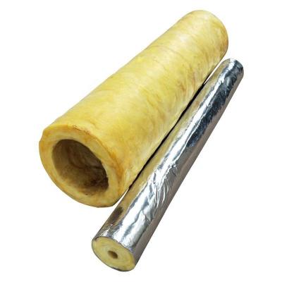 China Industrial Supply Grade A Flame Retardant High Density Hydrophobic Thermal Insulation Material Rock Wool Tube Shell With Aluminum Foil for sale