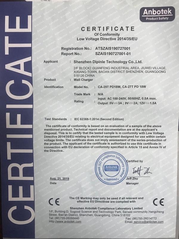 CE - Shenzhen Dipinle Technology Co., Ltd.