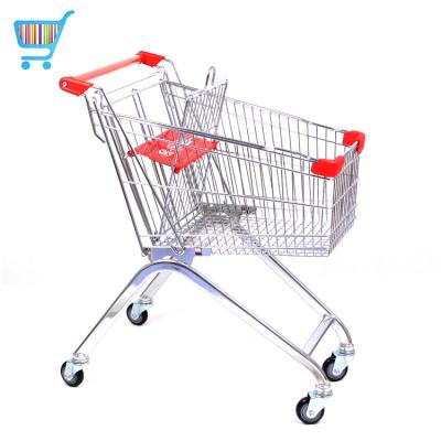 China Hot Sale 135L Metal Wire Trolley Shop Trolley Shop Trolley Metal Supermarket Shopping Trolley Trolley for sale