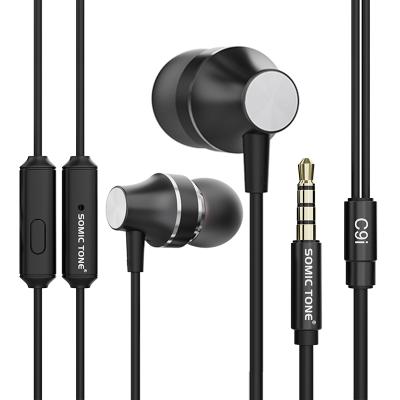 China Perfect Sound Smartphones 3.5mm Stereo In-Ear Wired Earphones Headphones Headset With Microphone for sale