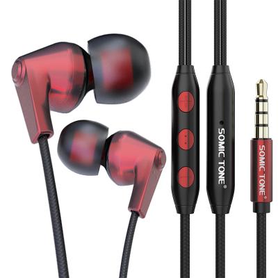 China Perfect Sound Free Shipping Headphone Sports Wired Earplugs Working Headset With Microphone For Android For IOS for sale