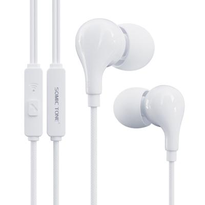 China High Fidelity Stereo Noise Earbuds Bass Wired Earphones Headphones with Mic Volume Control for Samsung for sale