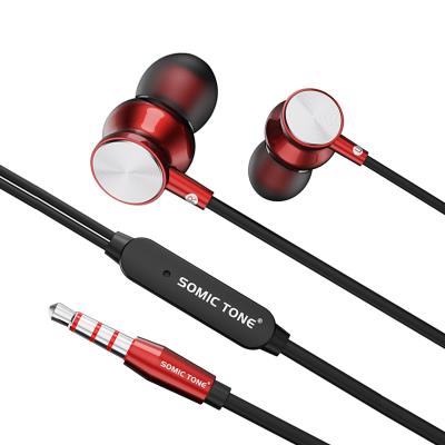 China Perfect Noise Earbuds Headphones Wired Stereo Sound Headphones For iPhone With Microphone Volume Control for sale