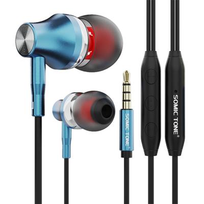 China Perfect Sound 2021 NEW Bass Headphone In-Ear Stereo 3.5MM Wired Headphones Sport HiFi Earphone With MIC for sale