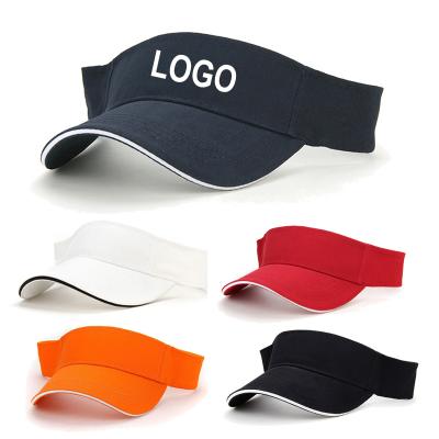 China COMMON customize logo hats white sunvisor protection golf sun visor tennis visor sport sun visor hats anti UV for sale