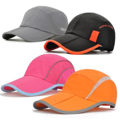 China COMMON Outdoor Quick Dry Folding Hat 5 Panel Folding Sun Portable Nylon Hat SPF 50 Glof UV Hat for sale