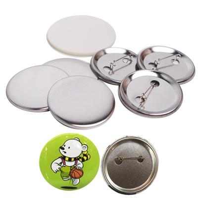 China 3D Button Blank Part 25mm Size Circular DIY Badge Making Component Badge Making Material for sale