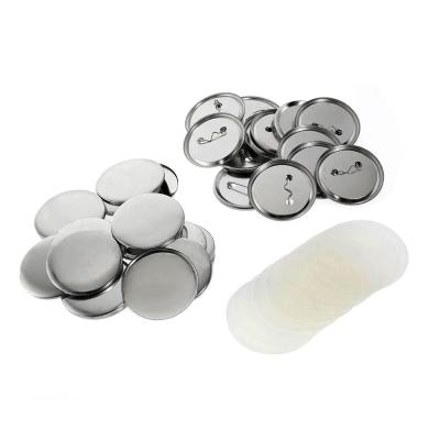 China 3D 37MM Round Bottom Inch Metal Badge Making Button Material Hardware Wholesale for sale