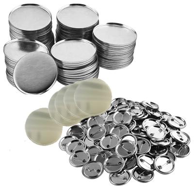 China 3D 37MM Round Bottom Inch Metal Badge Making Button Material Hardware Wholesale for sale