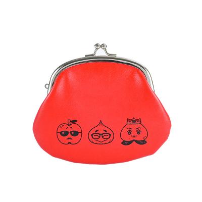 China New Design Fruit Cartoon Pattern Girls Removable Makeup Bag Unique Creative Cute Portable Leather Ladies Gift Delicate Makeup Bag for sale