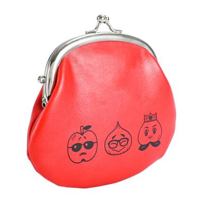 China New Unique Buckeye Cartoon Pattern Removable Makeup Dirt-resistant B Metal Portable Red Buckle Purse Wallet Ladies Bag Storage One for sale