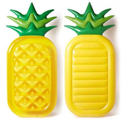 China Hot Sell Kid's OEM Logo Printing Inflatable Pineapple Float Bed, Pineapple Pool Float for sale