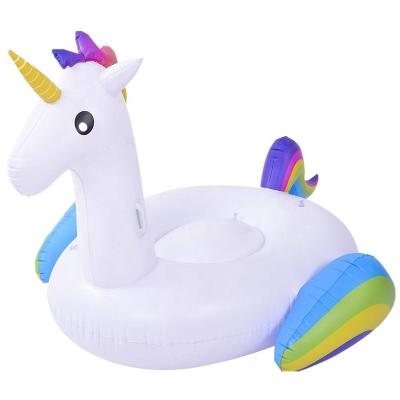 China Wholesale Inflatable Kids Adult Unicorn Rainbow Fashion Promotion Bed Floating Row for sale