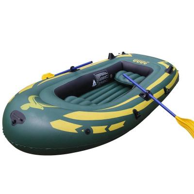 China Hot Selling Kayak 3 Pvc Inflatable Water Entertainment Men Army Green Inflatable Fishing Boat for sale