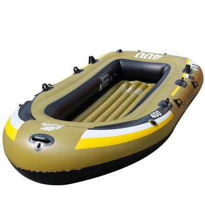 China Eco-Friendly Fishing Boat With Largest Portable Cushion Canoe Three Chinese People Color Environmental Protection Material Customized for sale