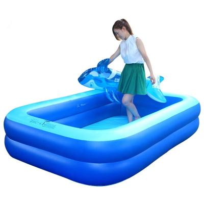 China Outdoor Rectangular Inflatable Water Entertainment Pool Child Adult Bath Pool for sale